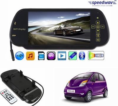

Speedwav 1 7 inch Rear View Mirror Screen, 1 Bluetooth,USB,SDCard-TataNano Combo