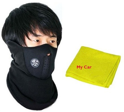 

Mycar All Season Bike Face cover For Stylish Bikers Anti-pollution Mask, 39016 Microfibre Vehicle Washing Cloth Combo