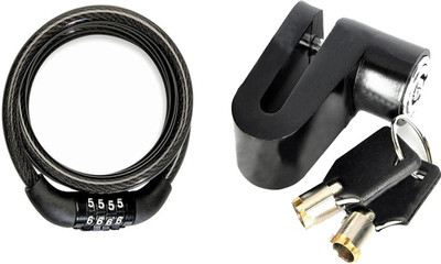 Gking 188 Disk Break Lock With 1 Chain Cable Number lock Combo