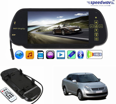 

Speedwav 1 7 inch Rear View Mirror Screen, 1 Bluetooth,USB,SDCard-MarutiSwiftDzireOld Combo
