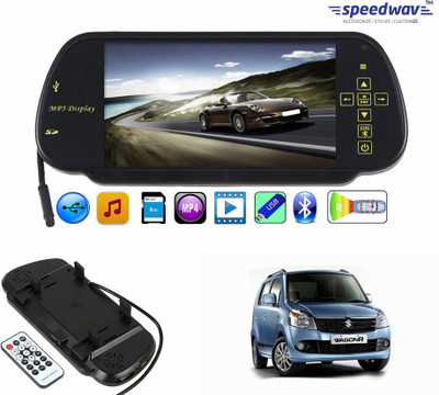 

Speedwav 1 7 inch Rear View Mirror Screen, 1 Bluetooth,USB,SDCard-MarutiWagonRKSeries Combo