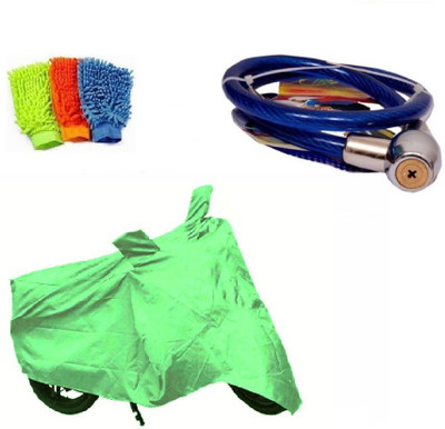 

Bull Rider 1 Bike Cover & 1 Helmet Safety Lock & 1 Microfiber Gloves Combo