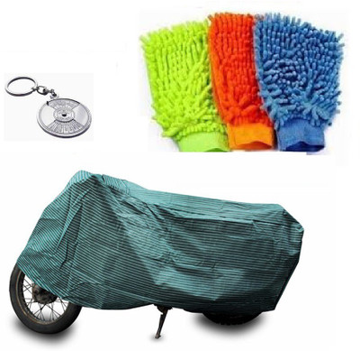 

Bull Rider 1 Bike Cover & 1 Beautiful Key Chain & 1 Microfiber Gloves Combo