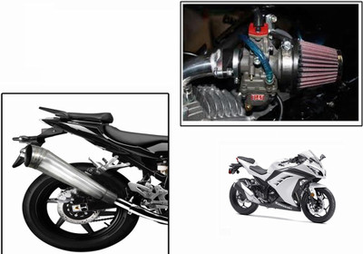

Speedwav 1 Bigul Bike Exhaust, 1 HP Bike Air Filter 42mm-Kawasaki Ninja 300 Combo