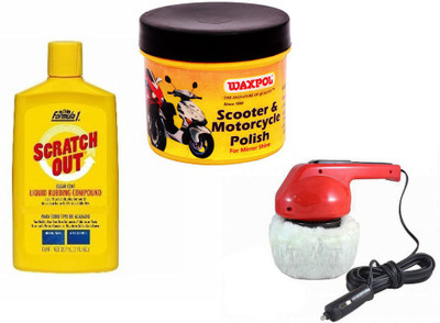 

Waxpol 1 Car Polisher, 1 Waxpol Bike Polish 60gm, 1 Formula 1 Rubbing Compound 207 ml Combo