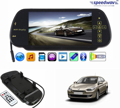 

Speedwav 1 7 inch Rear View Mirror Screen, 1 Bluetooth,USB,SDCard-RenaultFluence Combo