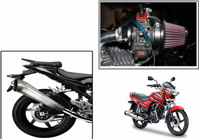 

Speedwav 1 Bigul Bike Exhaust, 1 HP Bike Air Filter 42mm-Hero Achiever Combo