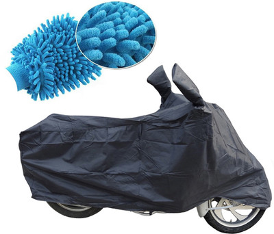 

Creative Via Body Cover For Activa I Black + Micro Fiber Gloves Combo