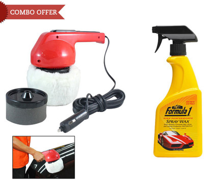 

Coido 1 6003 Car Polisher, 1 Formula 1 Car/Bike Spray Wax Polish-473ml Combo
