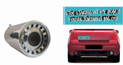 

Speedwav 1 Bumper Sticker, 1 Car Exhaust Combo