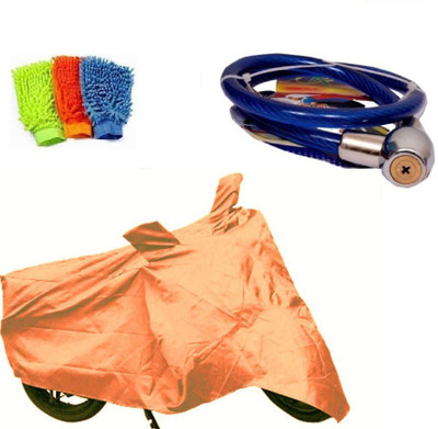 

Bull Rider 1 Bike Cover & 1 Microfiber Gloves & 1 Helmet Safety Lock Combo