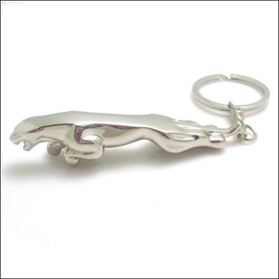 CHEVRON Jaguar Metallic Finish Key Chain(Silver)