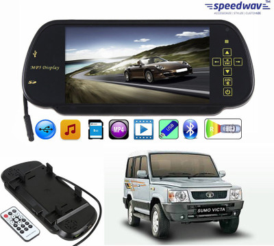 

Speedwav 1 7 inch Rear View Mirror Screen, 1 Bluetooth,USB,SDCard-TataVicta Combo