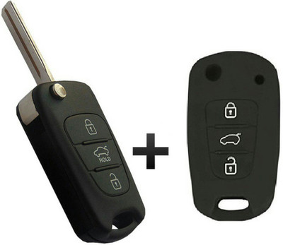 

W2W i20 OLD FLIP KEYSHELL 1Pcs, BLACK VEHICLE KEY COVER 1Pcs Combo