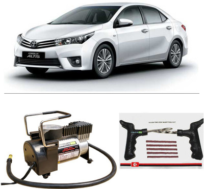 

Creative Via AutoCut-OFF Premium Metal Air Compressor With Tyre Punture Repair Kit For Toyota Corolla Alltis Combo