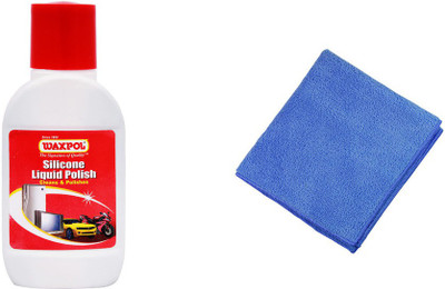 

Waxpol 1 Silicone Liquid Polish 200ml, 1 Microfiber Cloth Combo