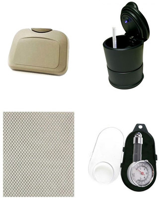 

Speedwav 1 Car Dining Tray, 1 Anti Slip Mat, 1 Ashtray with LED Light, 1 Tyre Gauge Combo