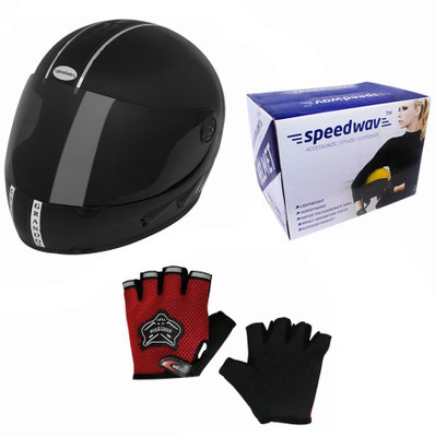 Speedwav 1 Helmet, 1 Riding Gloves Combo