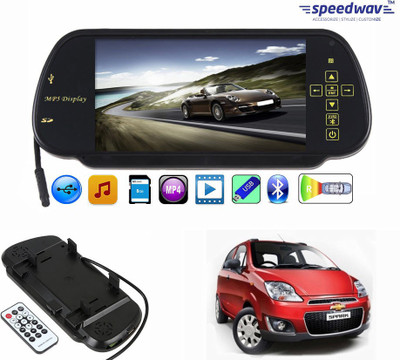 

Speedwav 1 7 inch Rear View Mirror Screen, 1 Bluetooth,USB,SDCard-ChevroletSparkNew Combo