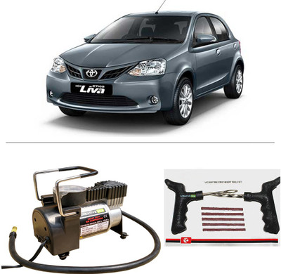 

Creative Via AutoCut-OFF Premium Metal Air Compressor With Tyre Punture Repair Kit For Toyota Etios Liva Combo