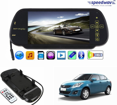 

Speedwav 1 7 inch Rear View Mirror Screen, 1 Bluetooth,USB,SDCard-MarutiSwiftDzireNew Combo
