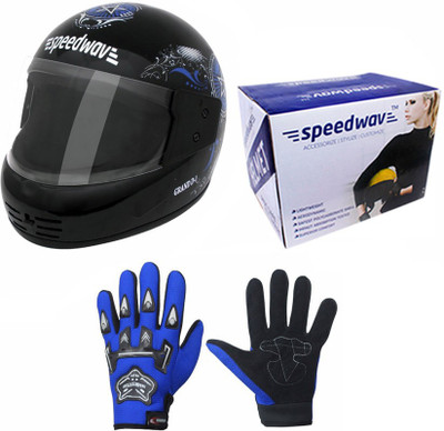 

Speedwav 1 Helmet, 1 Riding Gloves Combo