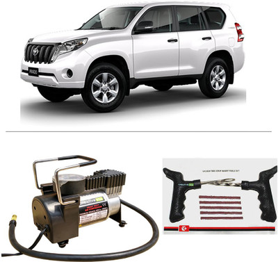 

Creative Via AutoCut-OFF Premium Metal Air Compressor With Tyre Punture Repair Kit For Toyota Land Cruiser Parado Combo