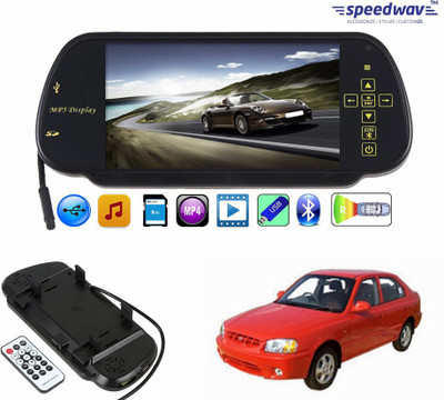 

Speedwav 1 7 inch Rear View Mirror Screen, 1 Bluetooth,USB,SDCard-HyundaiAccentViva Combo