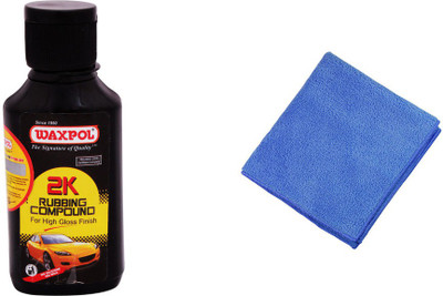 Waxpol 1 2K Rubbing Compound 150gms, 1 Microfiber Cloth Combo