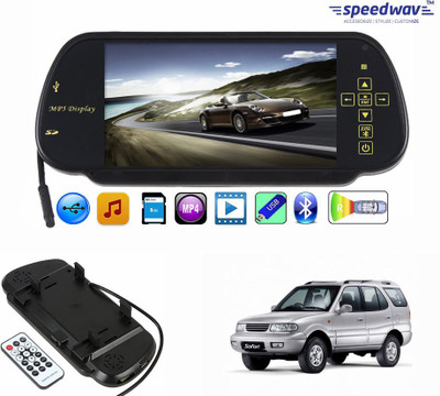 

Speedwav 1 7 inch Rear View Mirror Screen, 1 Bluetooth,USB,SDCard-TataSafariOld Combo