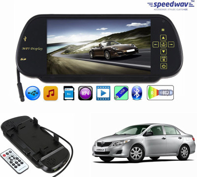 

Speedwav 1 7" Rear View Mirror Screen, 1 Bluetooth,USB,SDCard-ToyotaCorolla Combo
