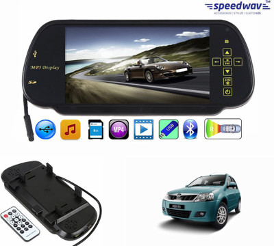 

Speedwav 1 7 inch Rear View Mirror Screen, 1 Bluetooth,USB,SDCard-MahindraVerito Combo