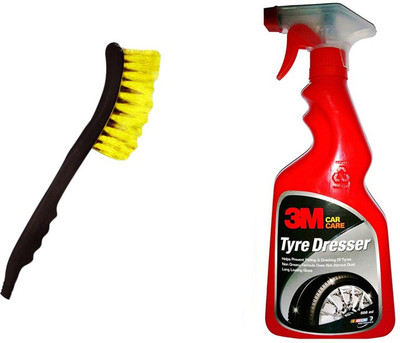 

3M 1 Car Tyre Dresser(500 Ml), 1 2 In 1 Cleaning Brush Combo