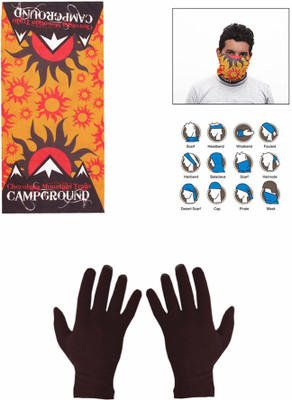 

Speedwav 1 Speedwav Summer Bike/Scooter Riding / Driving Gloves (1 Pair), 1 x Jazzmyride Multifunctional Headwrap / Mask / Scarf Combo