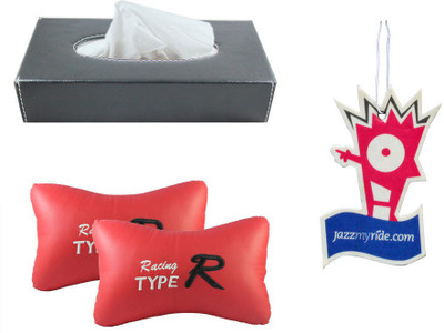 

Speedwav 1 Tissue Holder, 1 TypeR Pillow Red, 1 Jazzy Hanging Perfume Combo
