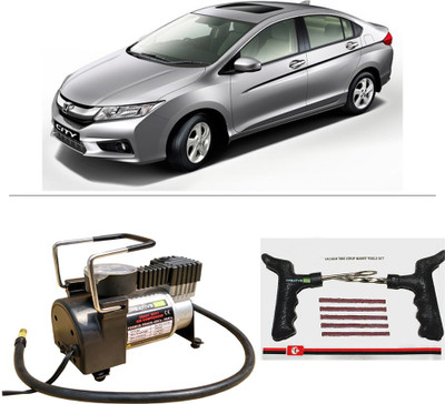 

Creative Via AutoCut-OFF Premium Metal Air Compressor With Tyre Punture Repair Kit For Honda City Combo