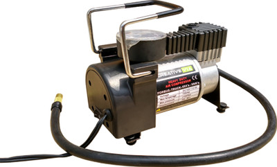 

Creative Via 3 Ton Hydraulic Car Jack + AutoCut-OFF Premium Metal Air Compressor + Tyre Punture Repair Kit Combo