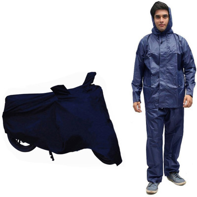 

Speedwav 1 X Speedwav Sporty Bike Body Cover, 1 X Speedwav Rain Suit With Hood Combo