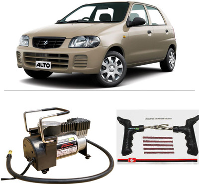 

Creative Via AutoCut-OFF Premium Metal Air Compressor With Tyre Punture Repair Kit For Maruti Suzuki Alto Combo