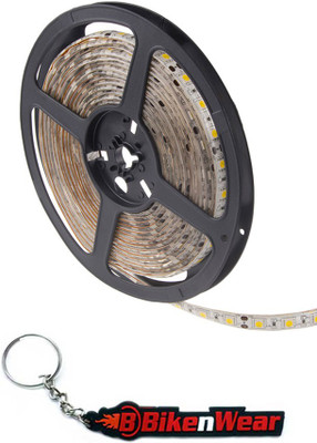 

Bikenwear Car/Bike LED Cuttable Strip Light 5 Meter-12V (Green) & Bikenwear Keyring Combo