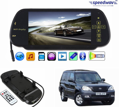 

Speedwav 1 7 inch Rear View Mirror Screen, 1 Bluetooth,USB,SDCard-HyundaiTerracan Combo