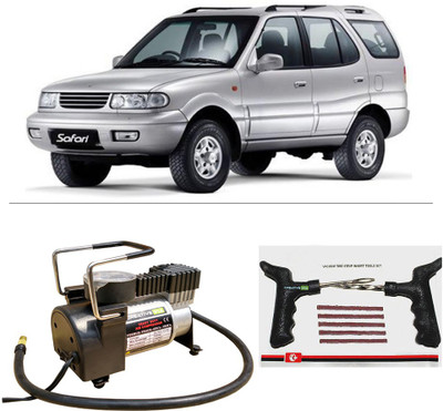 

Creative Via AutoCut-OFF Premium Metal Air Compressor With Tyre Punture Repair Kit For Tata Safari Combo