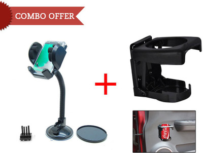 

Speedwav 1 Fly Mobile/GPS Holder, 1 SpeedwavFoldableCarDrinkHolder-Black Combo