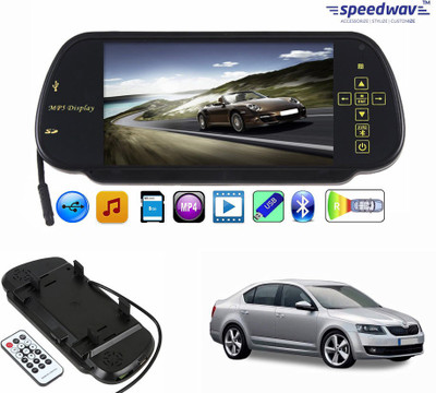 

Speedwav 1 7 inch Rear View Mirror Screen, 1 Bluetooth,USB,SDCard-SkodaOctaviaNew Combo