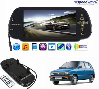 

Speedwav 1 7 inch Rear View Mirror Screen, 1 Bluetooth,USB,SDCard-Maruti800 Combo