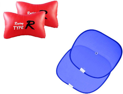 

Auto Car Winner 1 Pair of Car Cushion, Car Sun shades(set of 4) Combo