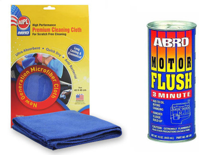 

Abro 1 Motor Flush MF390 (443 ml), 1 Microfiber Cloth Combo