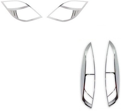 

Carsaaz 2 Headlight Molding Chrome, 2 Tail light Molding Chrome Combo