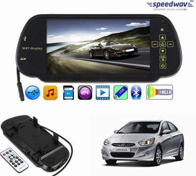 

Speedwav 1 7" Rear View Mirror Screen, 1 Bluetooth,USB,SDCard-HyundaiVernaFluidic Combo
