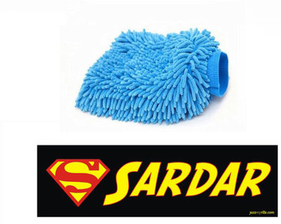 

Speedwav 1 Quirky Car Bumper Sticker-SARDAR, 1 Speedwav Microfiber Glove Mitt Combo